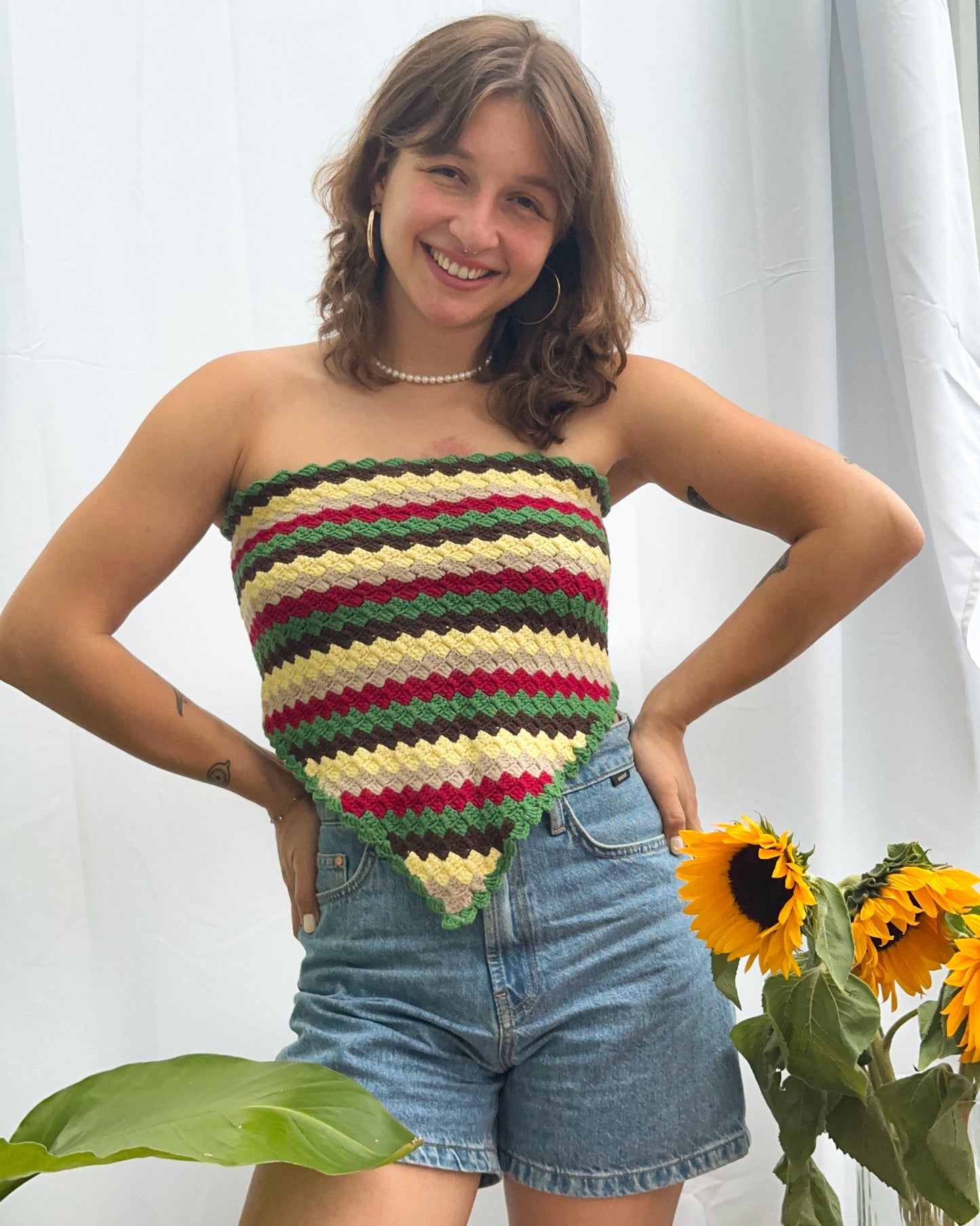 Hand-Knitted Crop Top | Soil