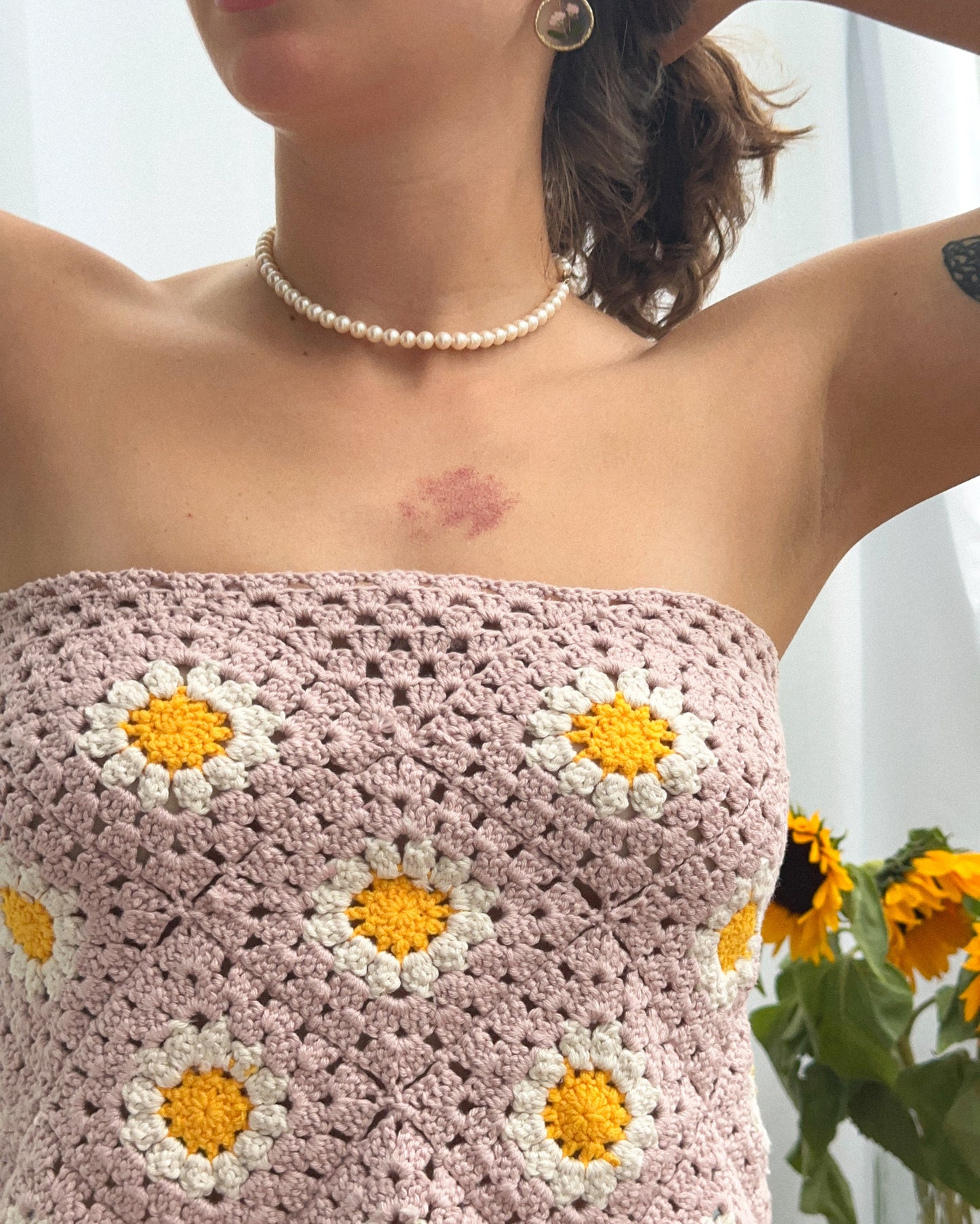Hand-Knitted Crop Top | Flora