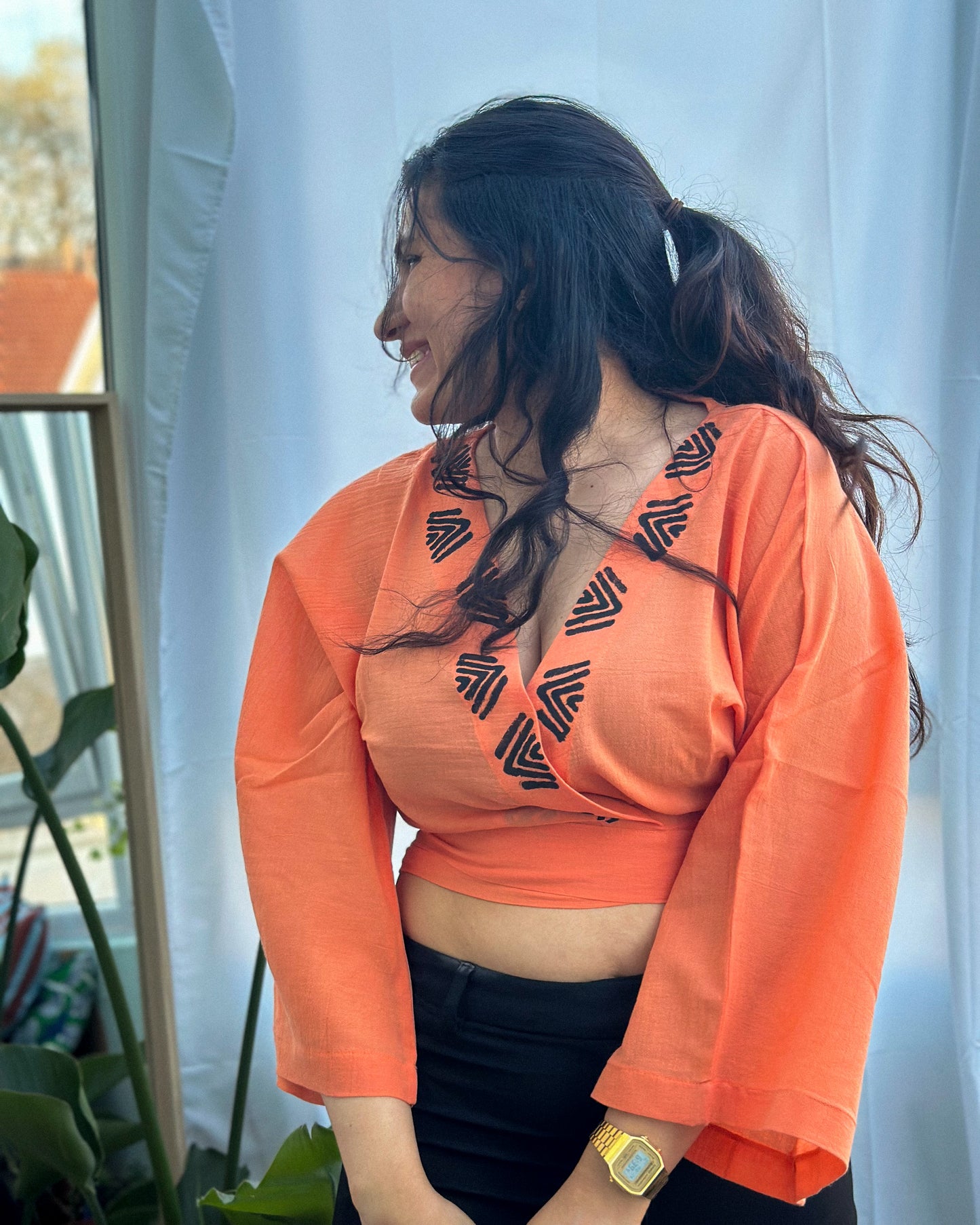 Claudy Top | Orange