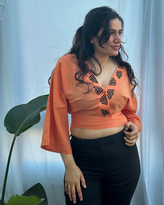 Claudy Top | Orange