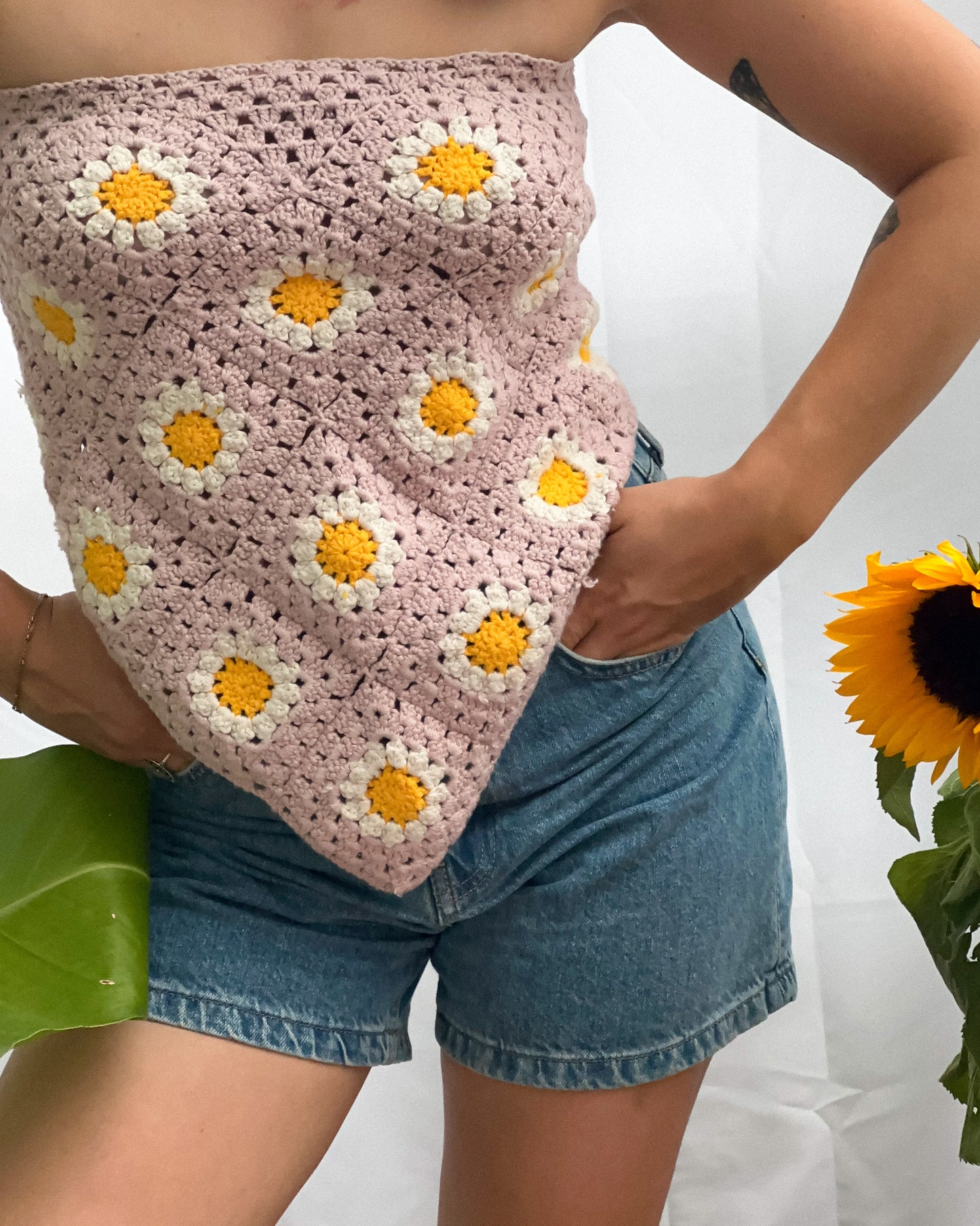 Hand-Knitted Crop Top | Flora