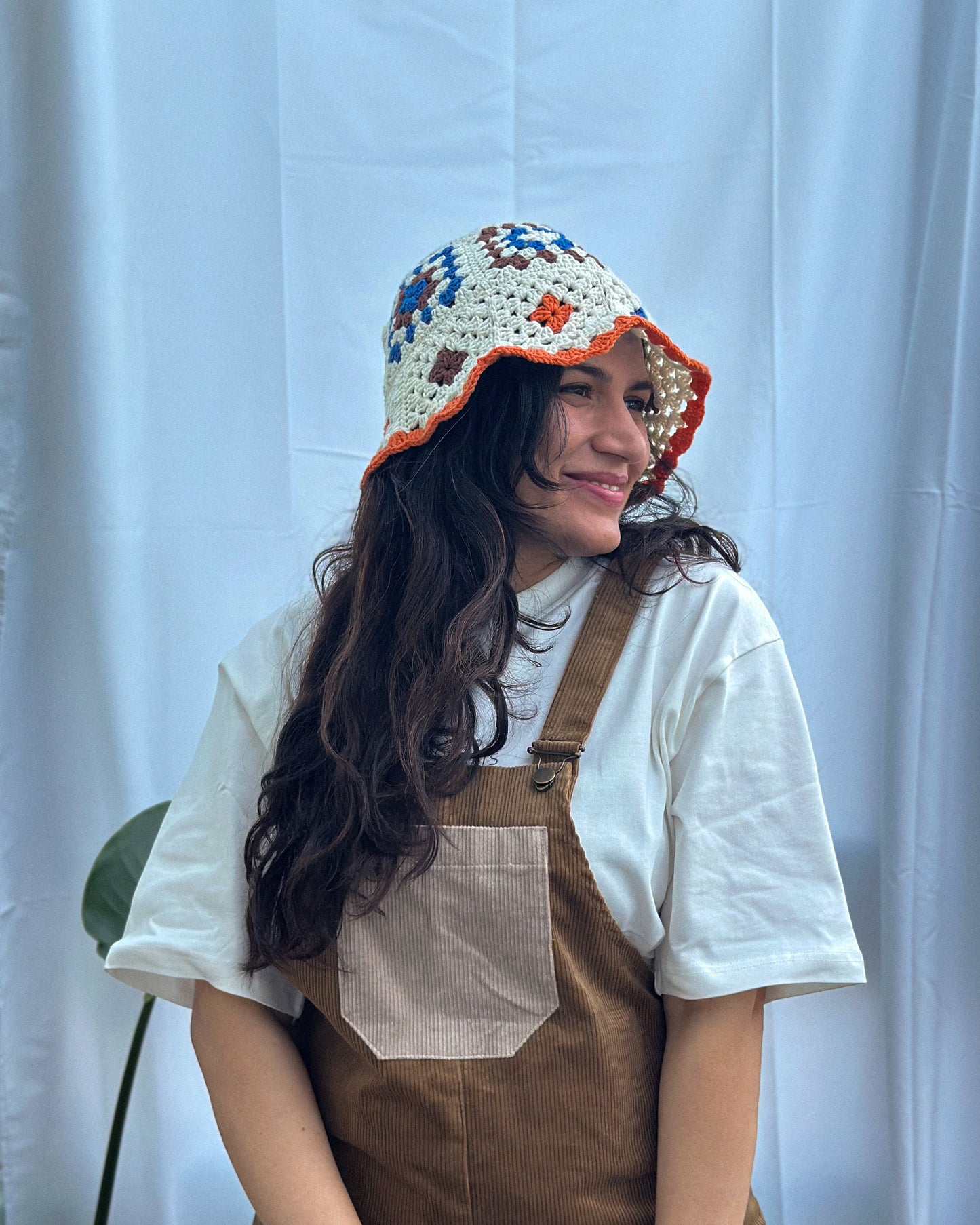 Hand-Knitted Bucket Hat | Off-White