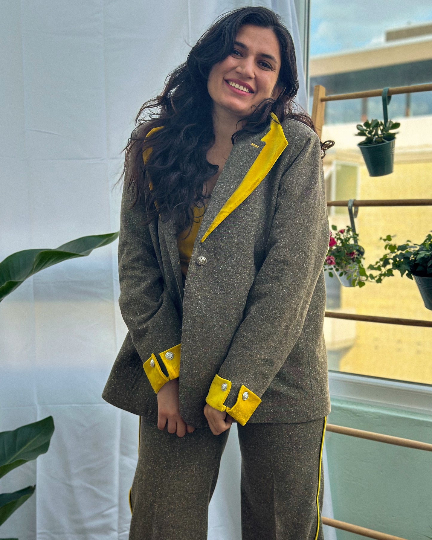 Handcrafted Suit | Boldly Yellow