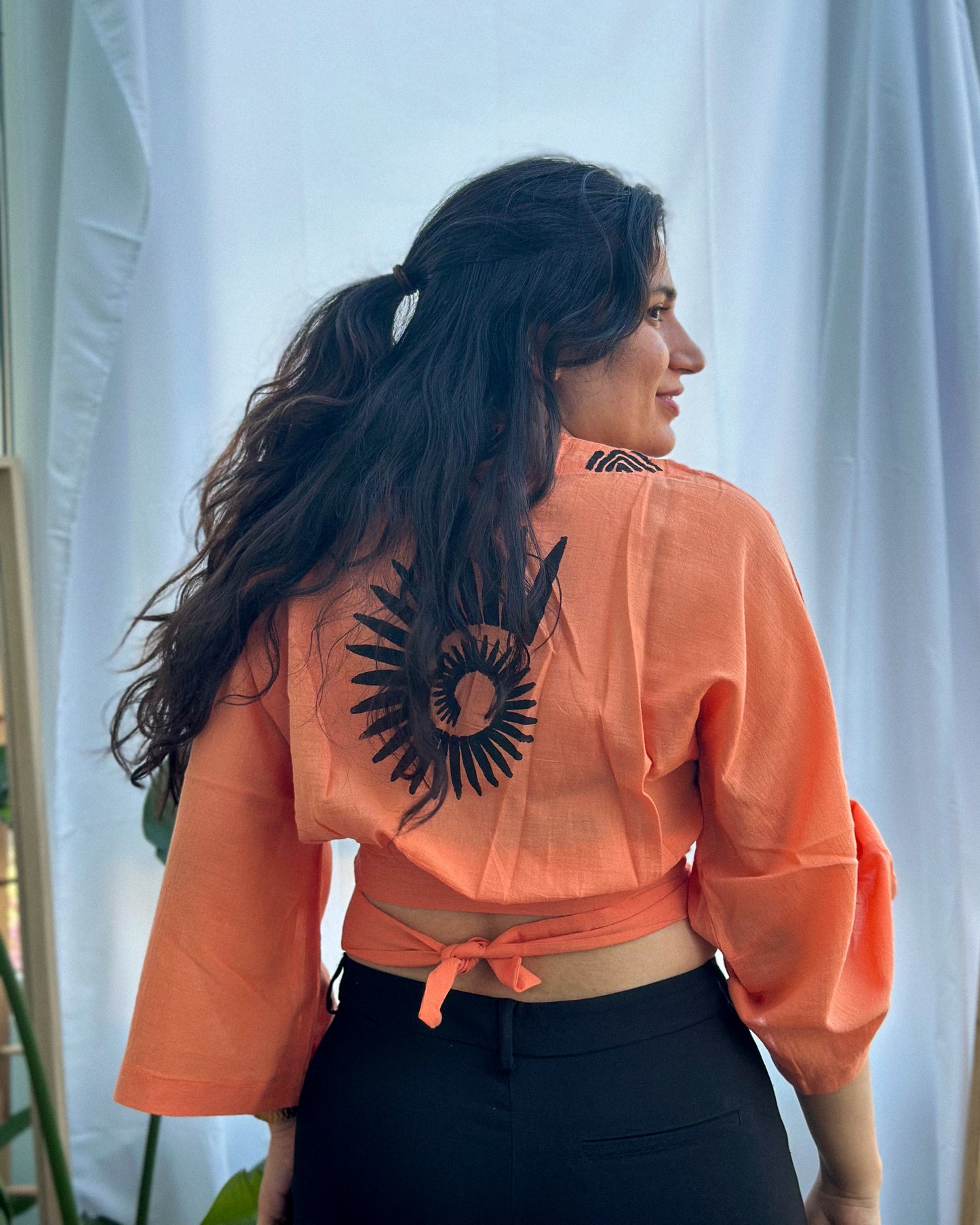 Claudy Top | Orange