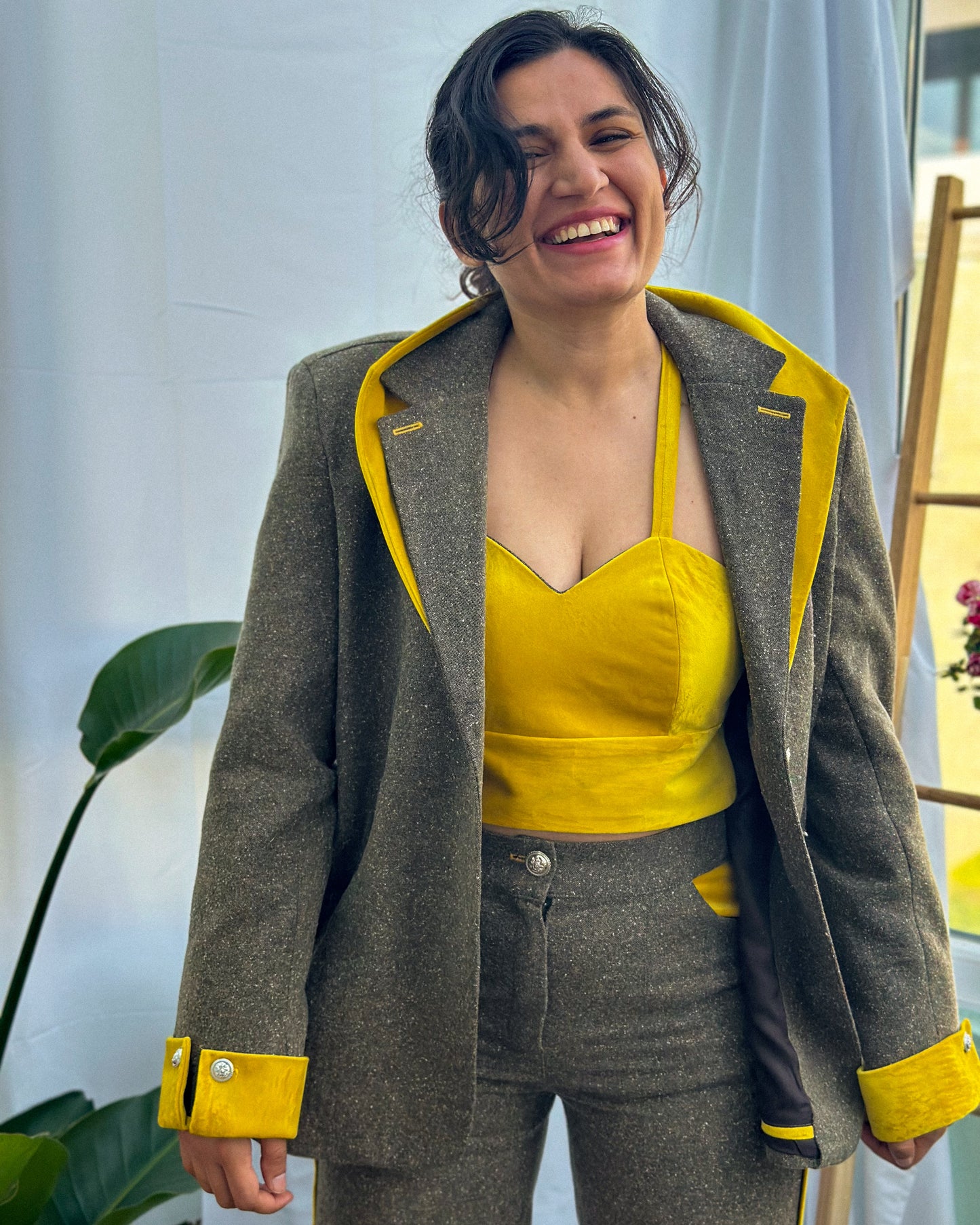 Handcrafted Suit | Boldly Yellow
