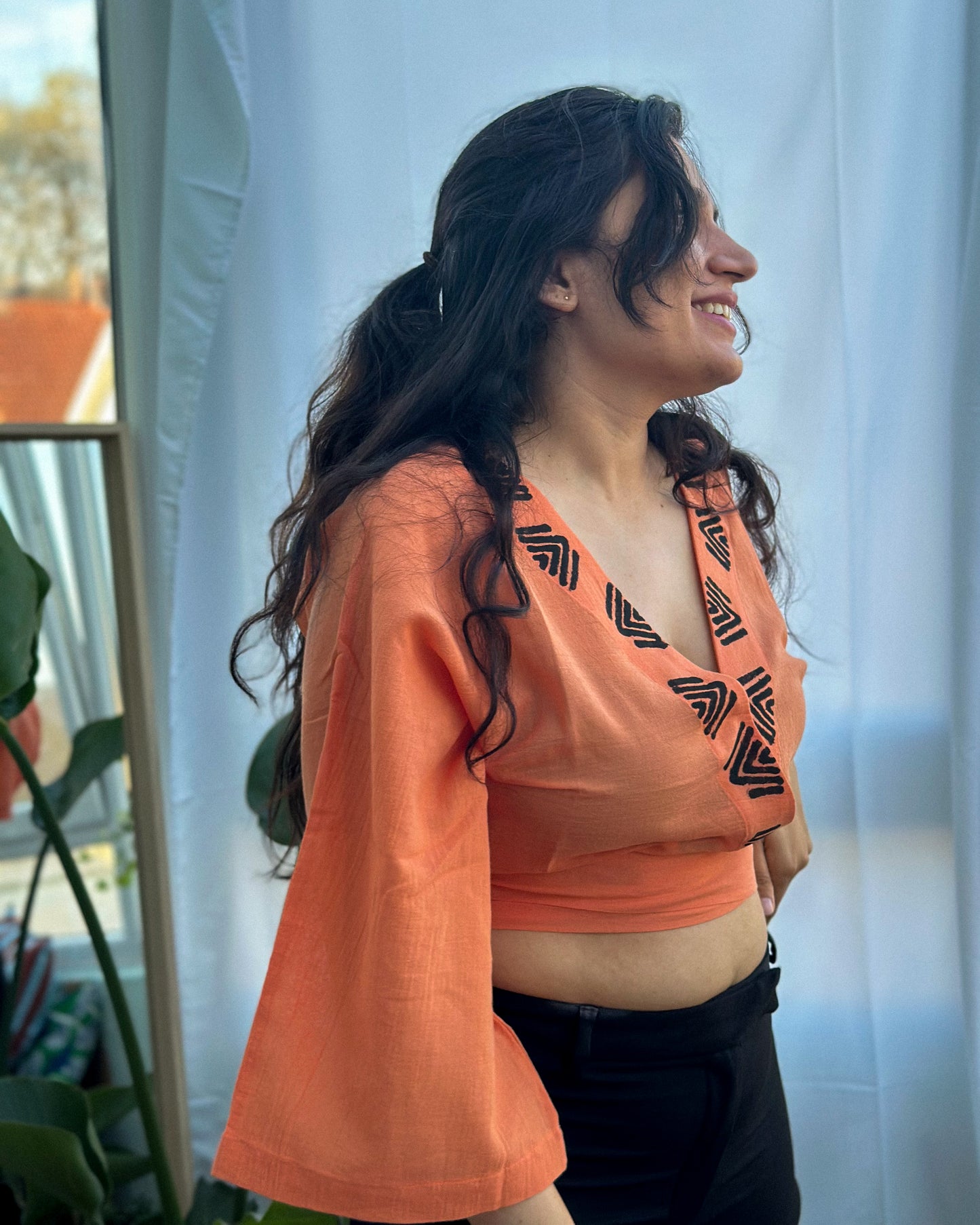 Claudy Top | Orange