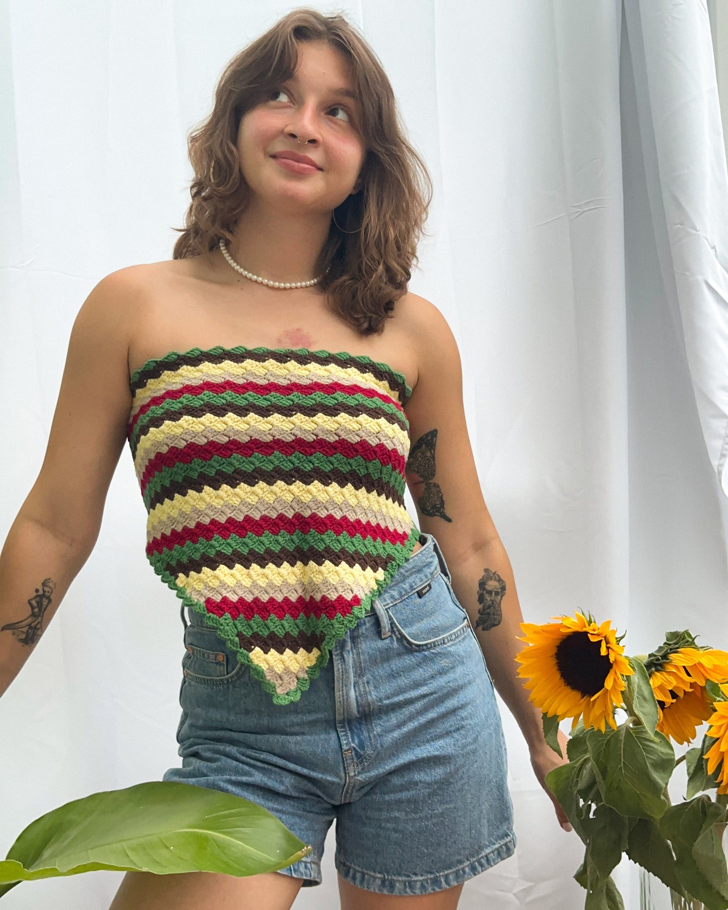 Hand-Knitted Crop Top | Soil