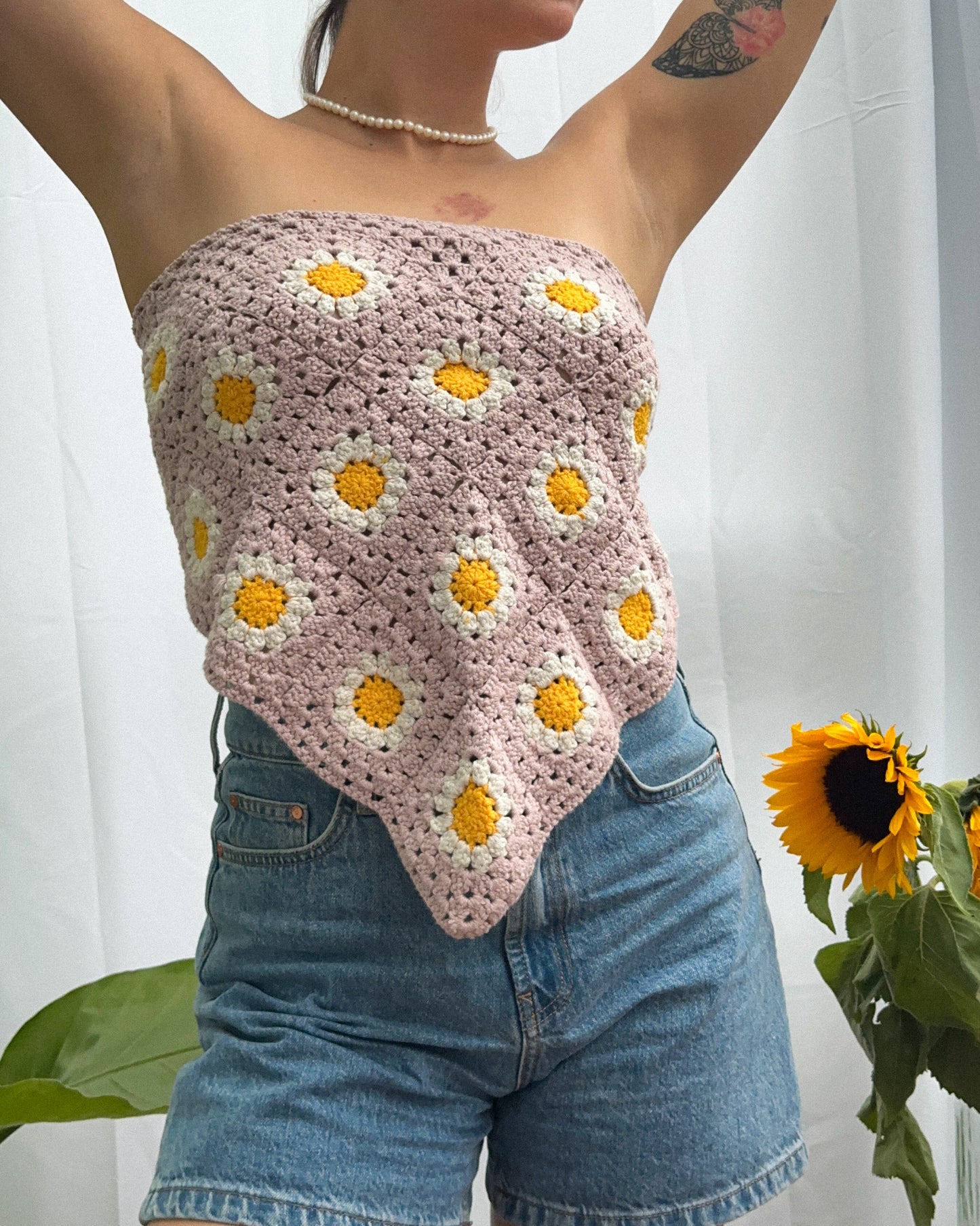 Hand-Knitted Crop Top | Flora