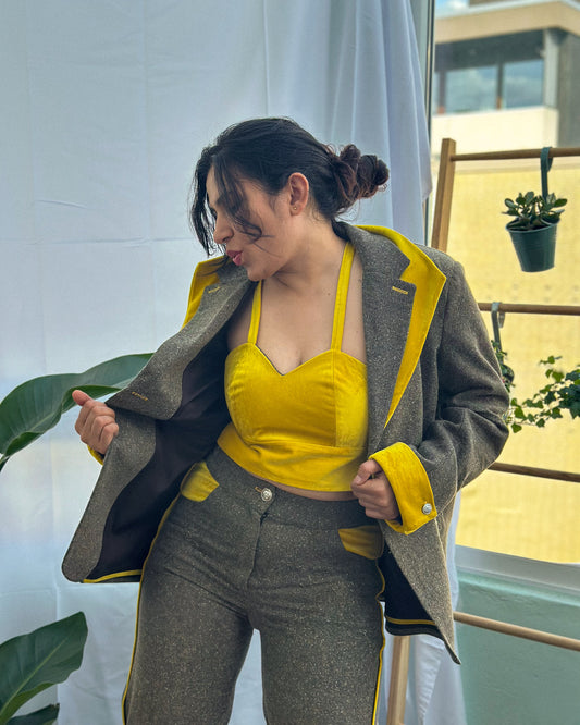 Handcrafted Suit | Boldly Yellow